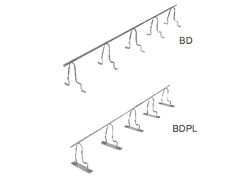 楼板用间隔件（双层配筋接连，通长式）BD